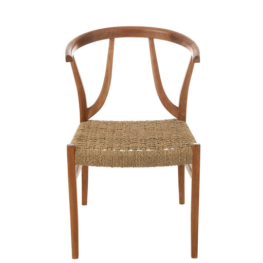Eetkamerstoel Naturel Teakhout 53 cm-Eetkamerstoelen-J-Line