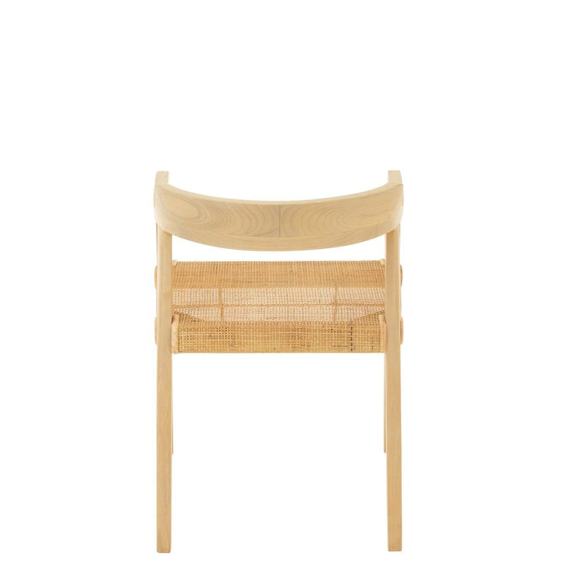 Eetkamerstoel Naturel Teakhout 55 cm 55x55x71 cm-Eetkamerstoelen-J-Line
