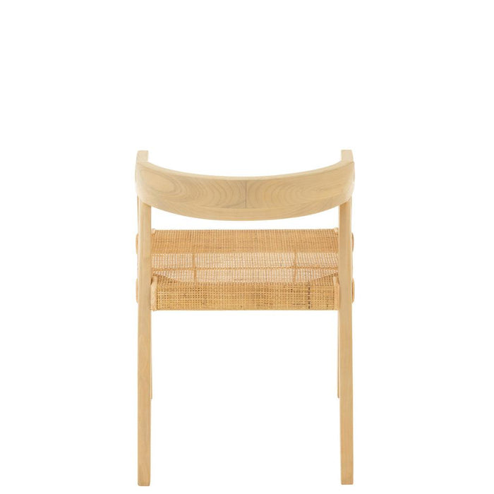 Eetkamerstoel Naturel Teakhout 55 cm 55x55x71 cm-Eetkamerstoelen-J-Line