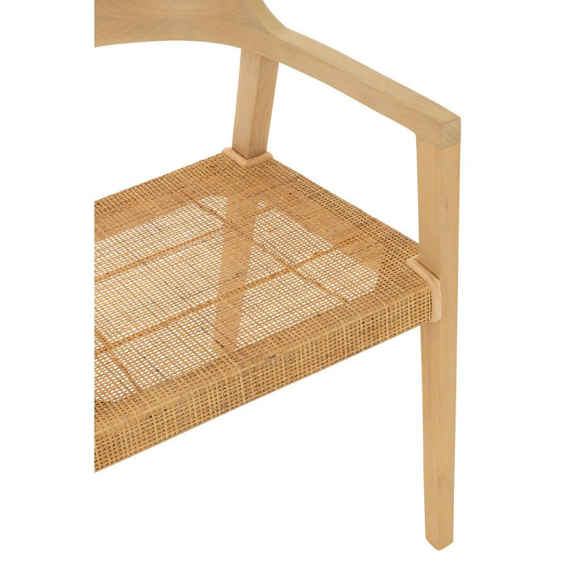 Eetkamerstoel Naturel Teakhout 55 cm 55x55x71 cm-Eetkamerstoelen-J-Line