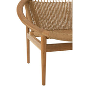 Eetkamerstoel Naturel Teakhout Rond 90 cm 90x90x70 cm-Eetkamerstoelen-J-Line