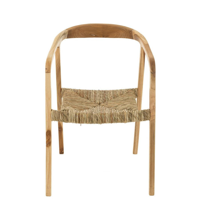 Eetkamerstoel Naturel Zeegras 53 cm 53x60.5x74 cm-Eetkamerstoelen-J-Line