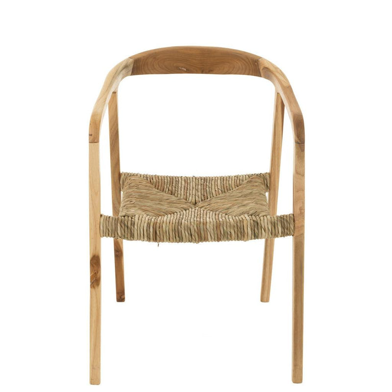 Eetkamerstoel Naturel Zeegras 53 cm 53x60.5x74 cm-Eetkamerstoelen-J-Line