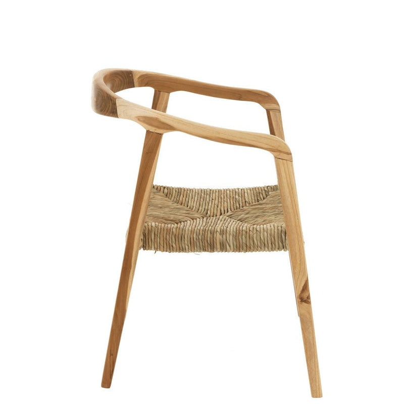 Eetkamerstoel Naturel Zeegras 53 cm 53x60.5x74 cm-Eetkamerstoelen-J-Line