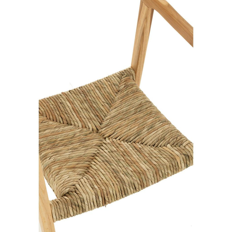 Eetkamerstoel Naturel Zeegras 53 cm 53x60.5x74 cm-Eetkamerstoelen-J-Line