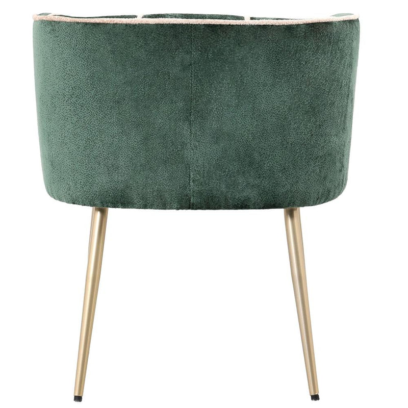 Eetkamerstoel Nell Polyester Groen-Eetkamerstoelen-PTMD