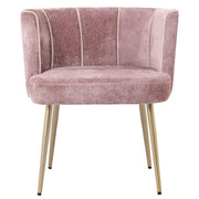 Eetkamerstoel Nell Polyester Roze-Eetkamerstoelen-PTMD