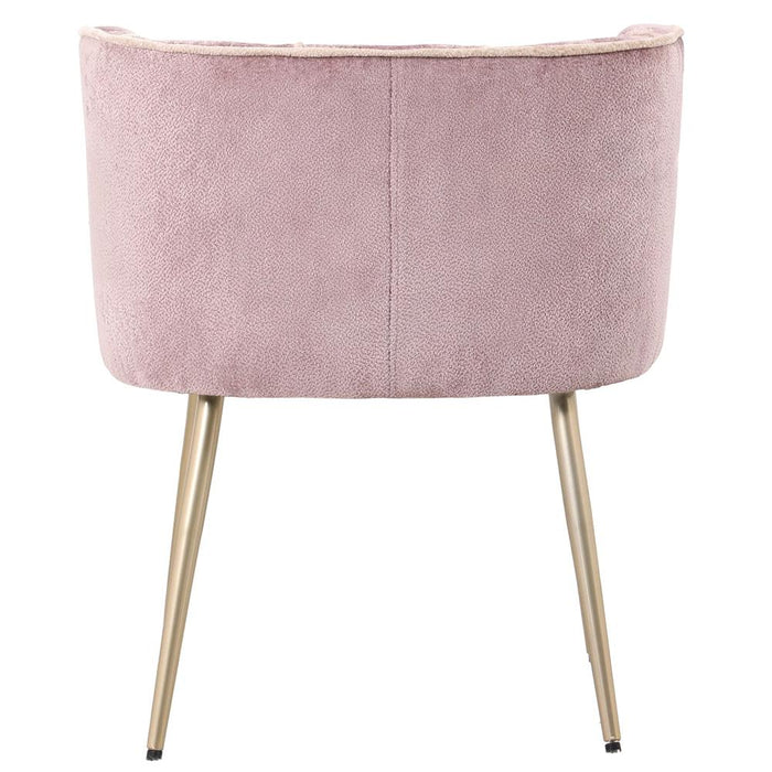 Eetkamerstoel Nell Polyester Roze-PTMD
