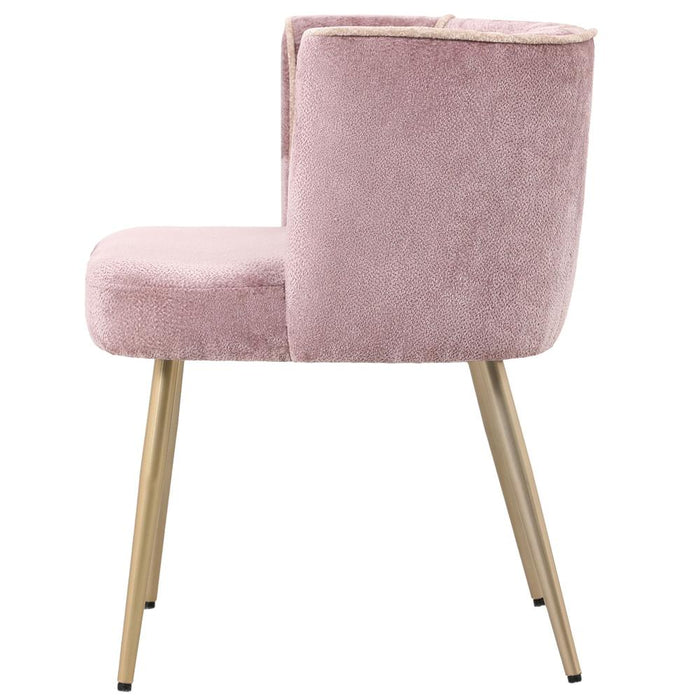 Eetkamerstoel Nell Polyester Roze-PTMD