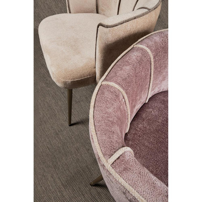 Eetkamerstoel Nell Polyester Roze-PTMD