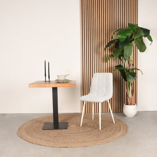 Eetkamerstoel Nino - Champagne - Boucle-Eetkamerstoelen-LABEL51