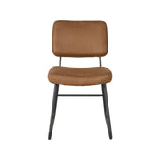 Eetkamerstoel Noah Cognac Micro Suede 47x61x85 cm-Eetkamerstoelen-LABEL51