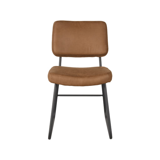 Eetkamerstoel Noah Cognac Micro Suede 47x61x85 cm-Eetkamerstoelen-LABEL51