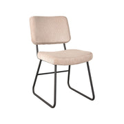 Eetkamerstoel Noah Naturel Ribcord 47x61x85 cm-Eetkamerstoelen-LABEL51