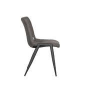 Eetkamerstoel Noor Antraciet Micro Suede 51x41x84 cm-Eetkamerstoelen-LABEL51