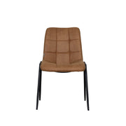 Eetkamerstoel Noor Cognac Micro Suede 51x41x84 cm-Eetkamerstoelen-LABEL51