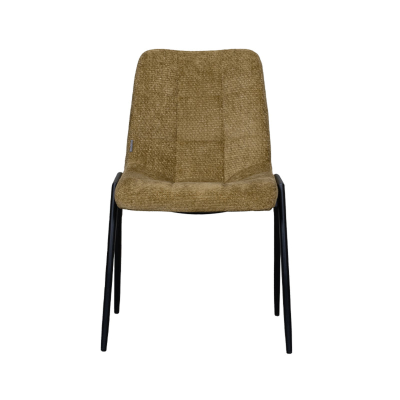 Eetkamerstoel Noor Mustard Elite 51x41x84 cm-Eetkamerstoelen-LABEL51