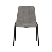 Eetkamerstoel Noor Stone Elite Zwart Metalen Frame 51x41x84 cm-Eetkamerstoelen-LABEL51