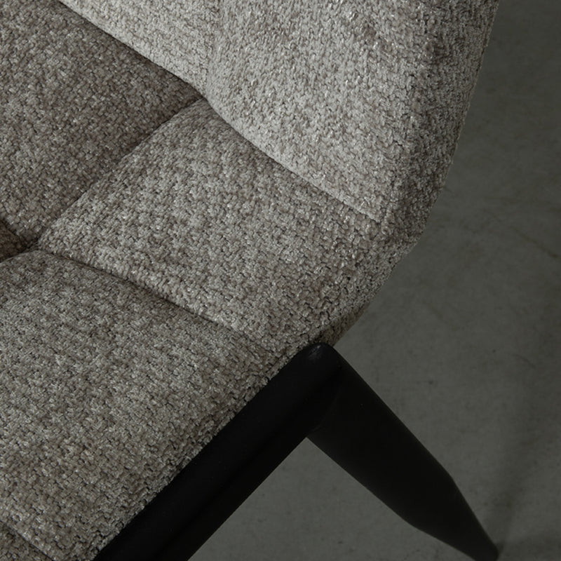 Eetkamerstoel Noor Stone Elite Zwart Metalen Frame 51x41x84 cm-Eetkamerstoelen-LABEL51