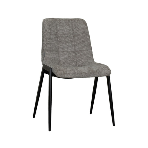 Eetkamerstoel Noor Stone Elite Zwart Metalen Frame 51x41x84 cm-Eetkamerstoelen-LABEL51
