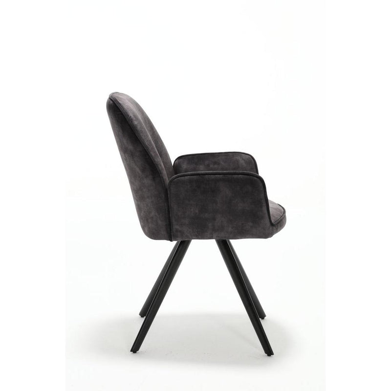 Eetkamerstoel Nova Antraciet 60x65x89 cm-Eetkamerstoelen-Starfurn