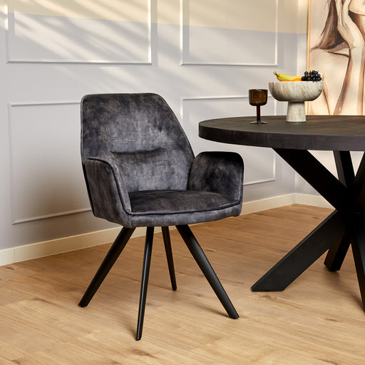 Eetkamerstoel Nova Antraciet 60x65x89 cm-Eetkamerstoelen-Starfurn