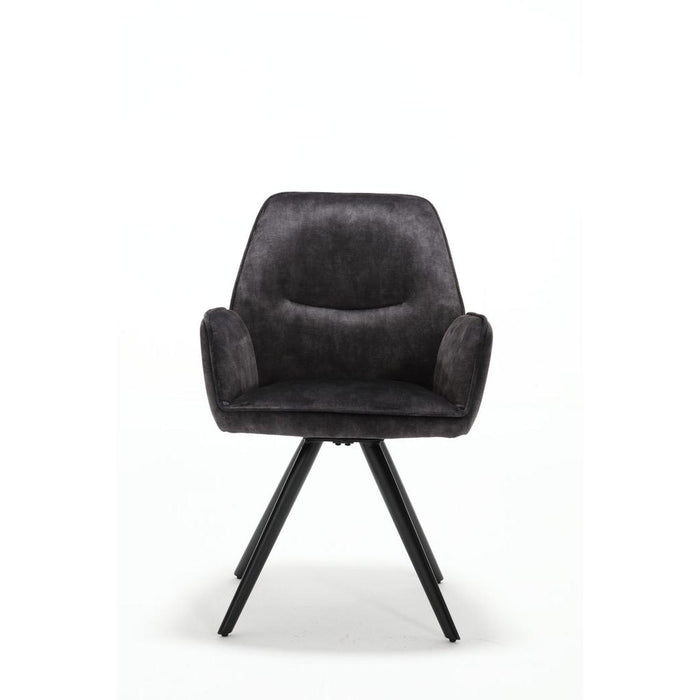 Eetkamerstoel Nova - Antraciet-Eetkamerstoelen-Starfurn