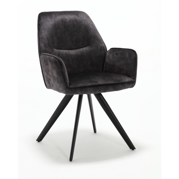 Eetkamerstoel Nova - Antraciet-Eetkamerstoelen-Starfurn