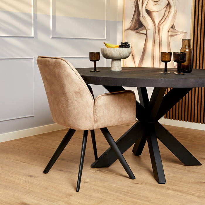 Eetkamerstoel Nova - Beige-Eetkamerstoelen-Starfurn