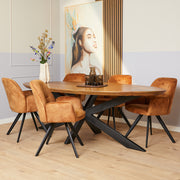 Eetkamerstoel Nova Goud 60x65x89 cm-Eetkamerstoelen-Starfurn