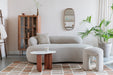 Eetkamerstoel Noxx Polyester Beige Ø42x46 cm-Krukken-Creating Home