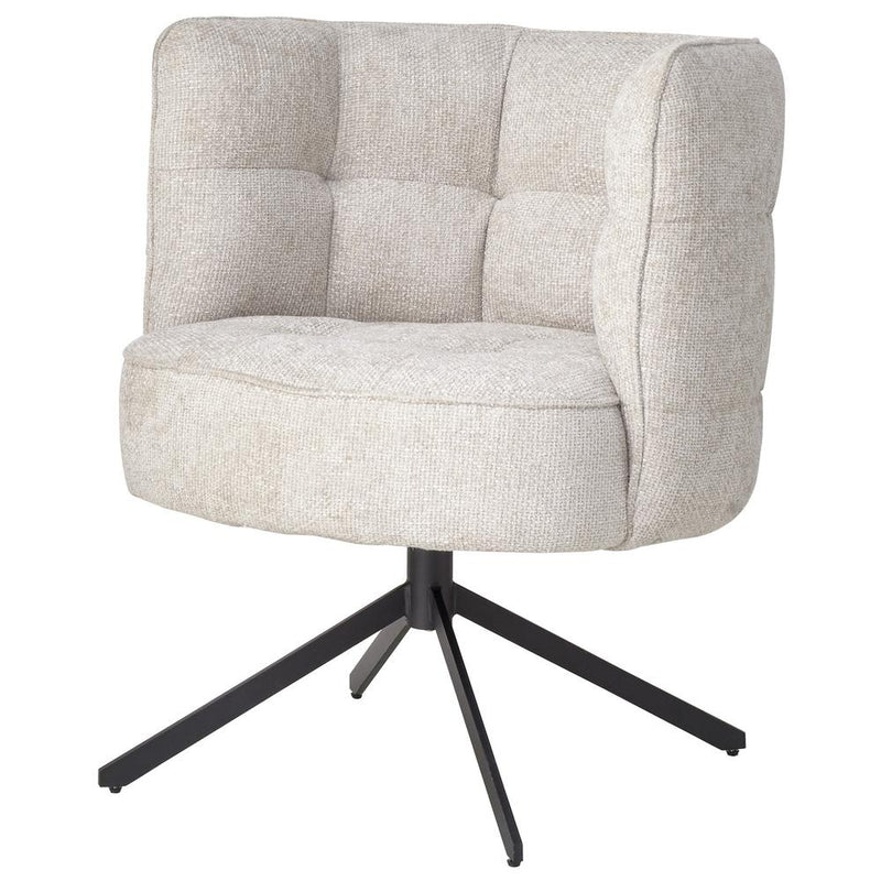 Eetkamerstoel Odin Polyester Crème-Eetkamerstoelen-PTMD