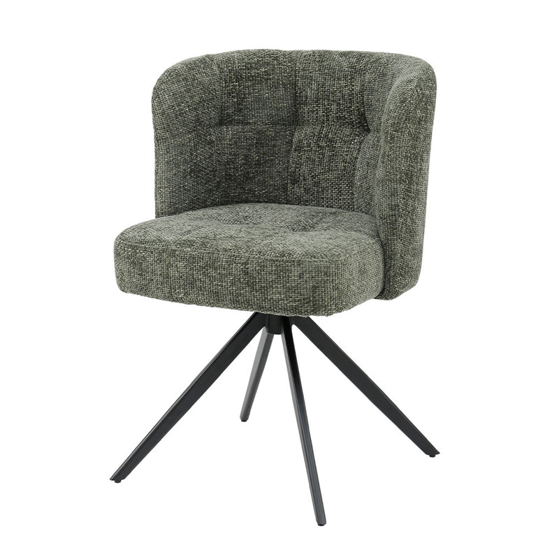 Eetkamerstoel Odin Polyester Groen-Eetkamerstoelen-PTMD