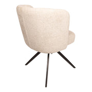 Eetkamerstoel Odin Polyester Wit-Eetkamerstoelen-PTMD