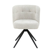 Eetkamerstoel Odin Polyester Wit-Eetkamerstoelen-PTMD