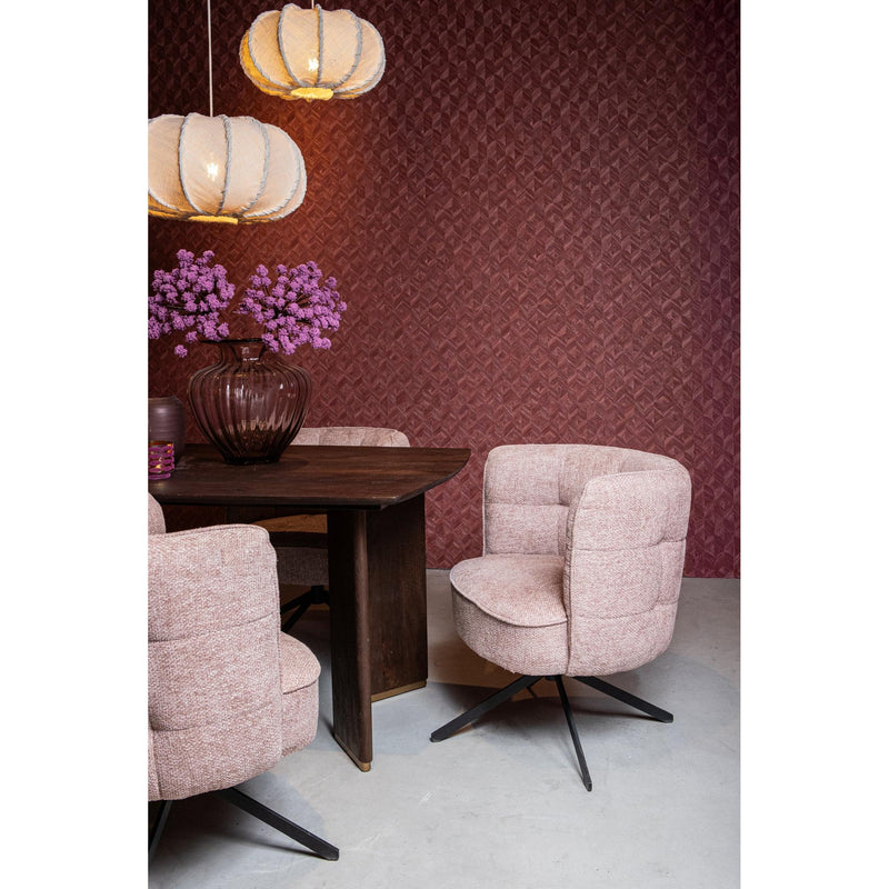 Eetkamerstoel Odin Polyester Zwart-Eetkamerstoelen-PTMD