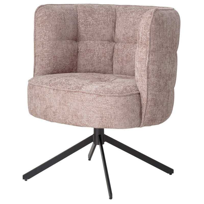 Eetkamerstoel Odin Polyester Zwart-Eetkamerstoelen-PTMD