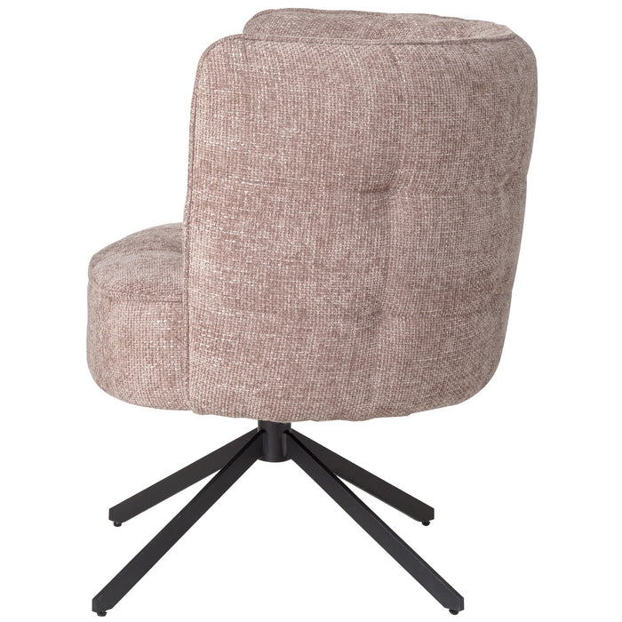 Eetkamerstoel Odin Polyester Zwart-Eetkamerstoelen-PTMD
