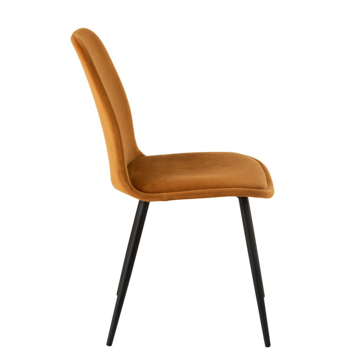 Eetkamerstoel Oker Eucalyptus hout 44 cm-Eetkamerstoelen-J-Line