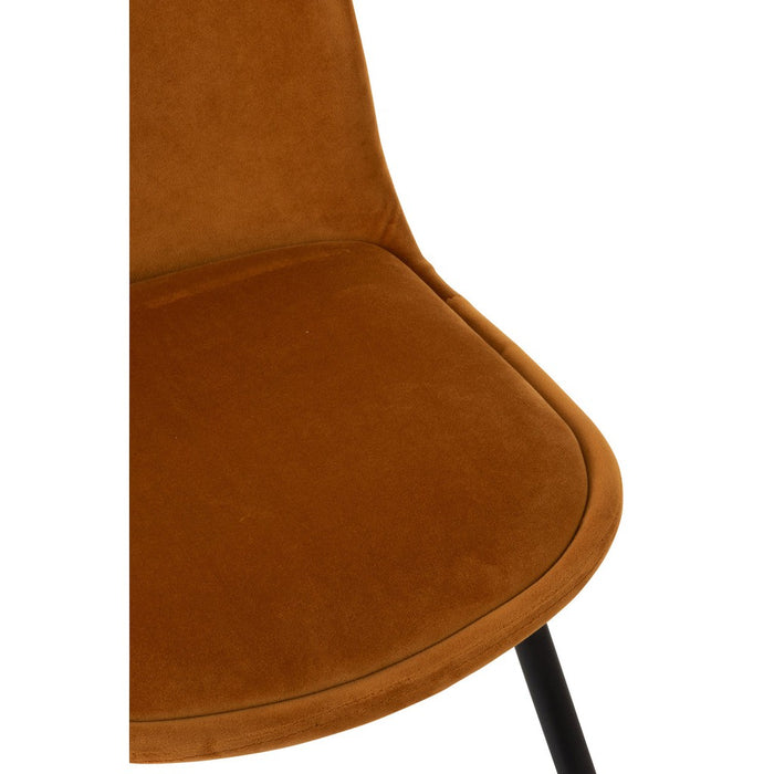 Eetkamerstoel Oker Eucalyptus hout 44 cm-Eetkamerstoelen-J-Line
