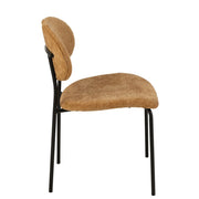 Eetkamerstoel Oker Metaal 55 cm 55x51x82 cm-Eetkamerstoelen-J-Line
