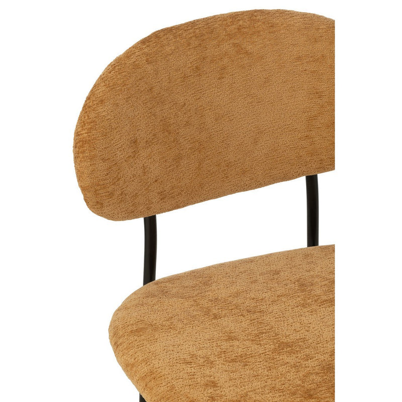 Eetkamerstoel Oker Metaal 55 cm 55x51x82 cm-Eetkamerstoelen-J-Line