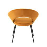 Eetkamerstoel Oker Schuim Rond 59 cm 59x69x78 cm-Eetkamerstoelen-J-Line