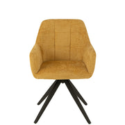 Eetkamerstoel Oker Sponge 56 cm 56.5x58x85 cm-Eetkamerstoelen-J-Line
