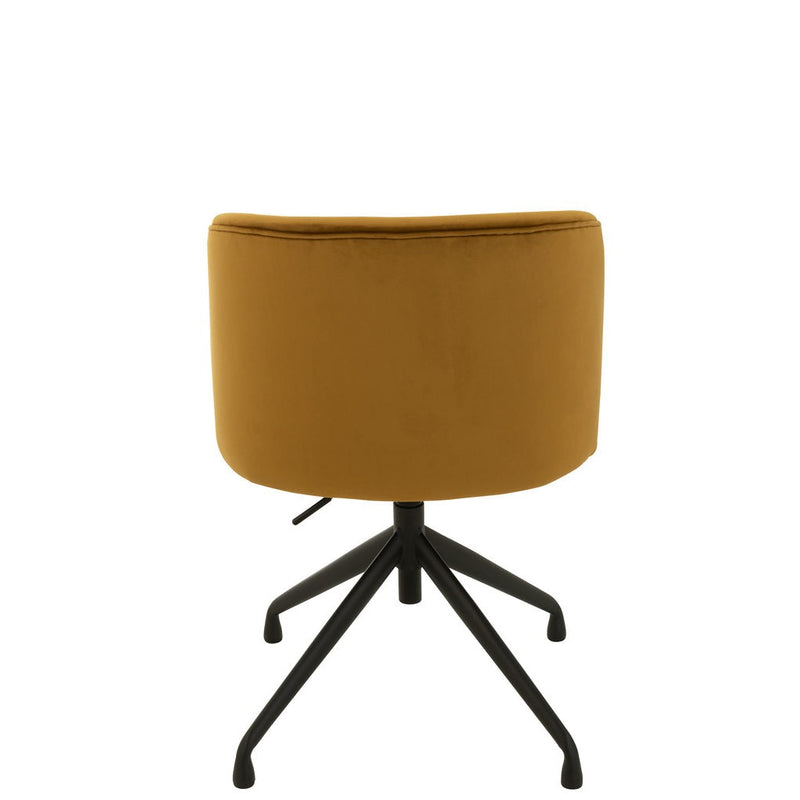 Eetkamerstoel Oker Stof 48 cm 48x56x48 cm-Eetkamerstoelen-J-Line