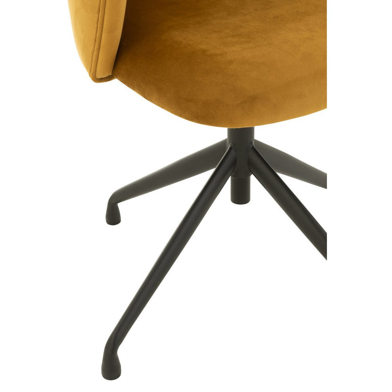 Eetkamerstoel Oker Stof 48 cm 48x56x48 cm-Eetkamerstoelen-J-Line