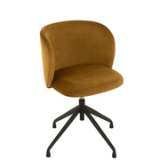 Eetkamerstoel Oker Stof 48 cm 48x56x48 cm-Eetkamerstoelen-J-Line