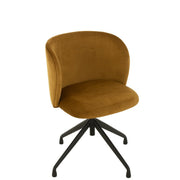 Eetkamerstoel Oker Stof 48 cm 48x56x48 cm-Eetkamerstoelen-J-Line