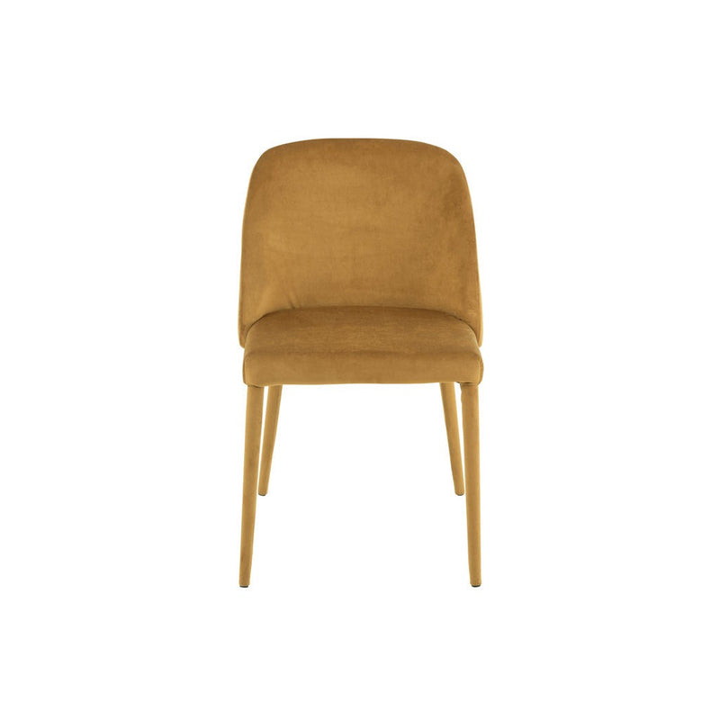 Eetkamerstoel Oker Stof 51 cm 51x58x80 cm-Eetkamerstoelen-J-Line