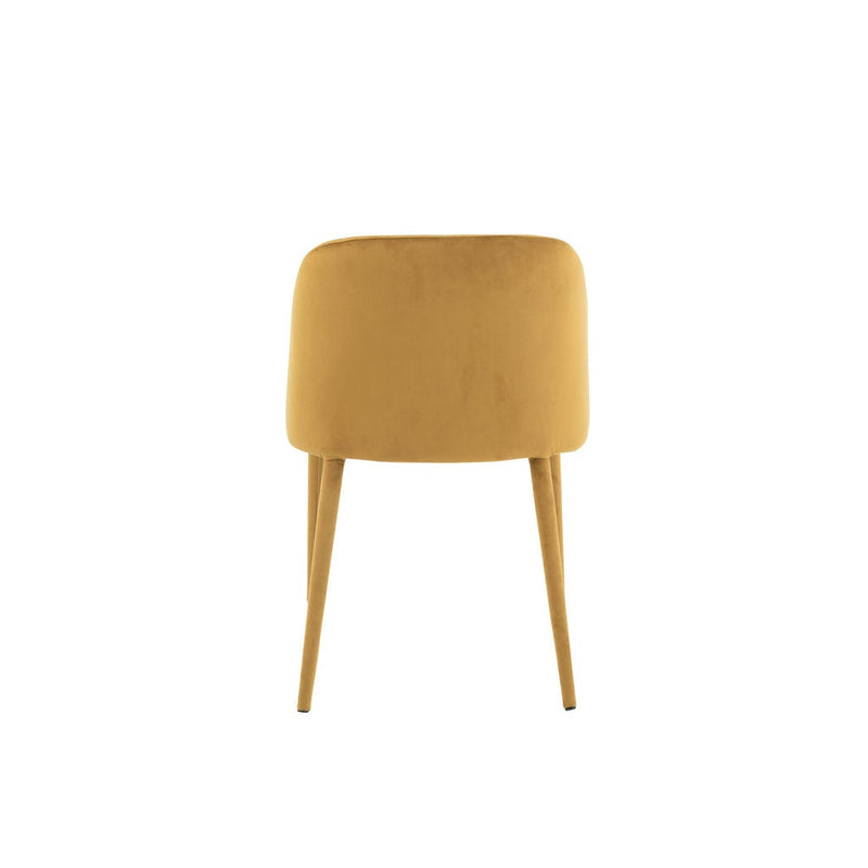 Eetkamerstoel Oker Stof 51 cm 51x58x80 cm-Eetkamerstoelen-J-Line